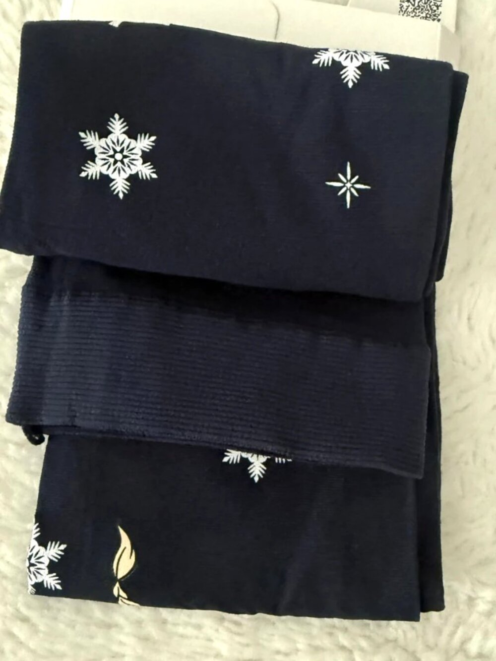 Calzedonia Kids Disney Frozen Elsa Girls Navy Shimmer Tights 8-10 NWT - Picture 4 of 6